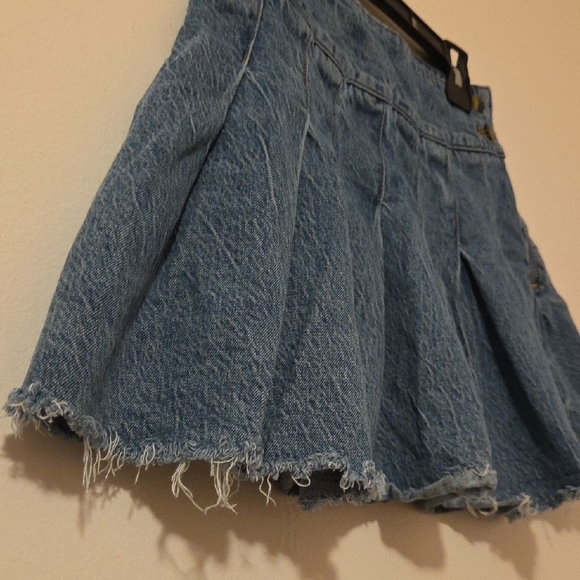 We The Free Blue Denim Skirt - Picture 7 of 8